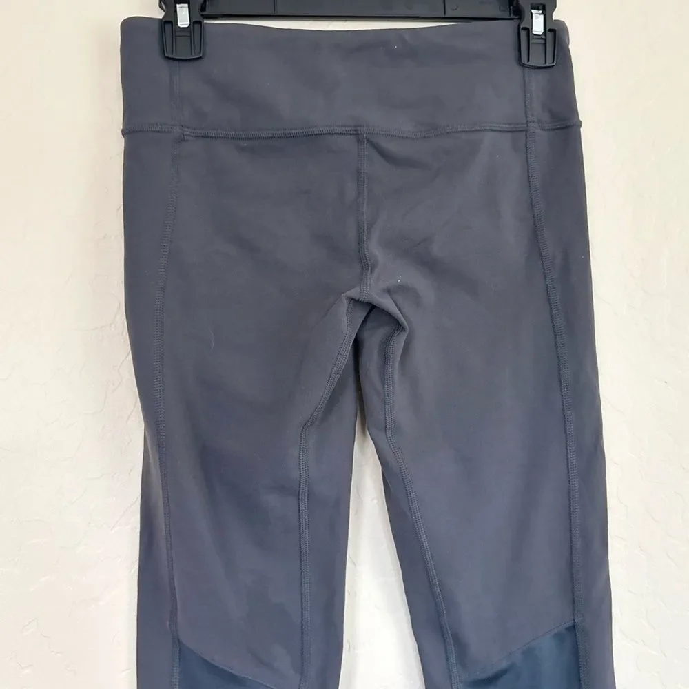ALO Yoga Charcoal Grey High Waisted Compression Moto Leggings Small